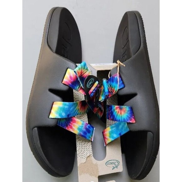Chaco Chillos Slide Sandals Mens Size 12 or 13 Dark Tie Dye Comfort New main image 7